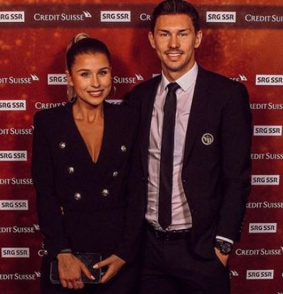 Christian Fassnacht with his fiance Jennifer Aline